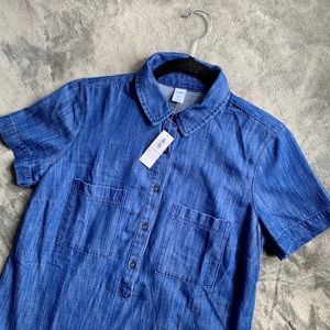 Old Navy | blue denim buttoned dress